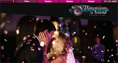 Desktop Screenshot of dimensionsinsound.com