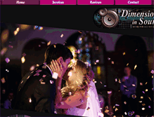 Tablet Screenshot of dimensionsinsound.com